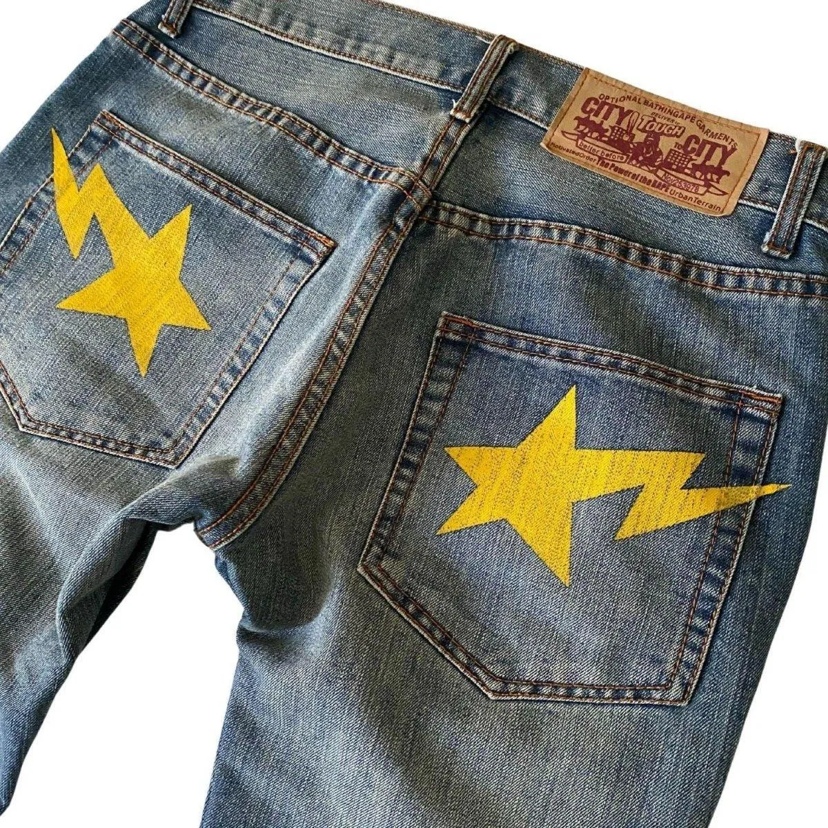 A BATHING APE BAPESTA SKINNY FIT DENIM