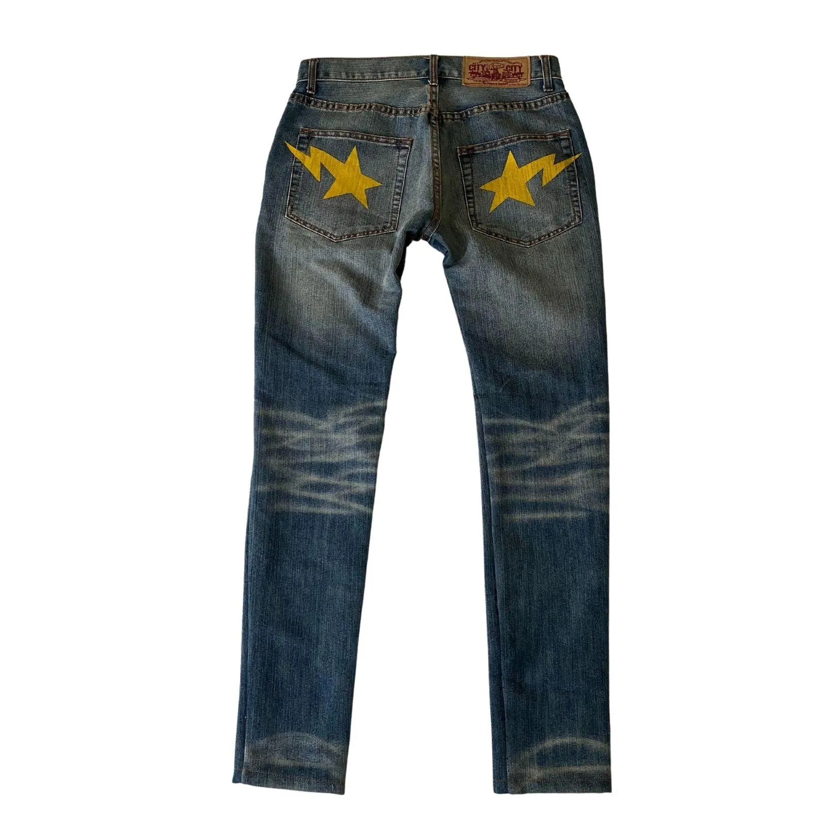 A BATHING APE BAPESTA SKINNY FIT DENIM