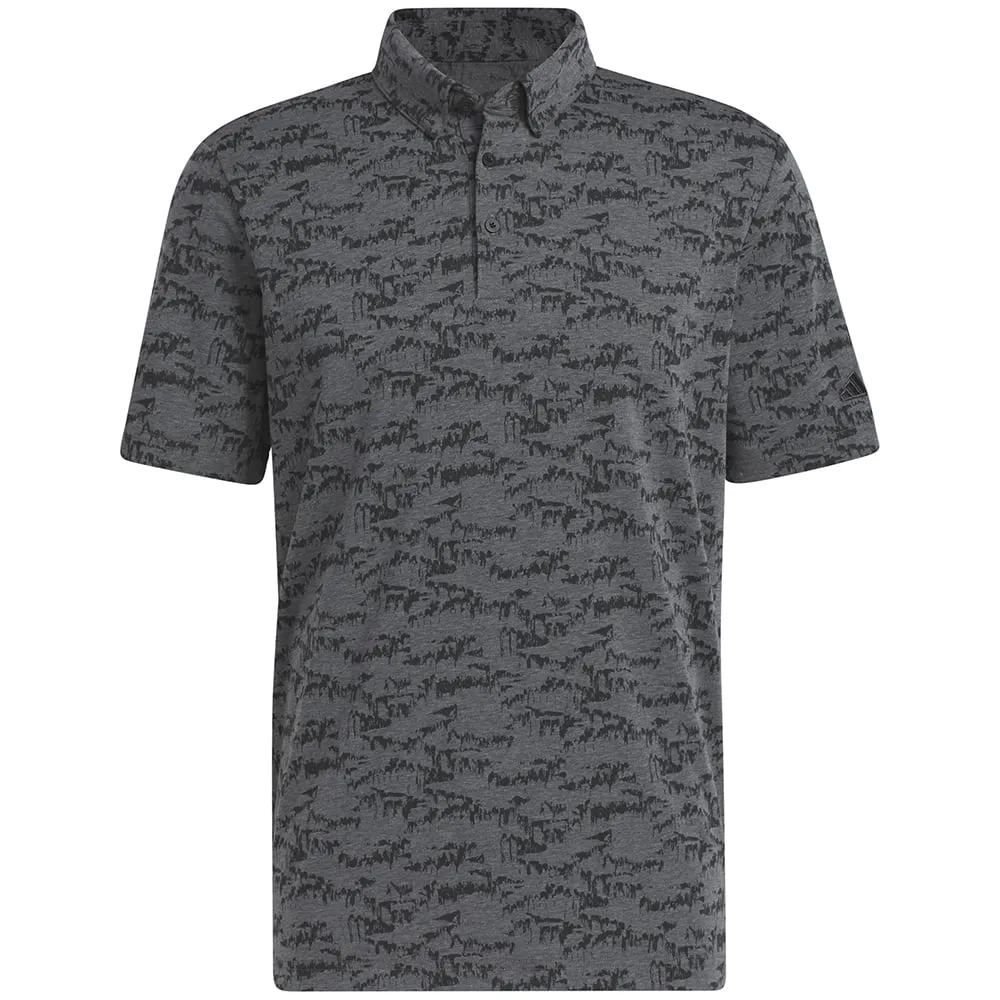 adidas Go-To Print Polo Shirt - Black