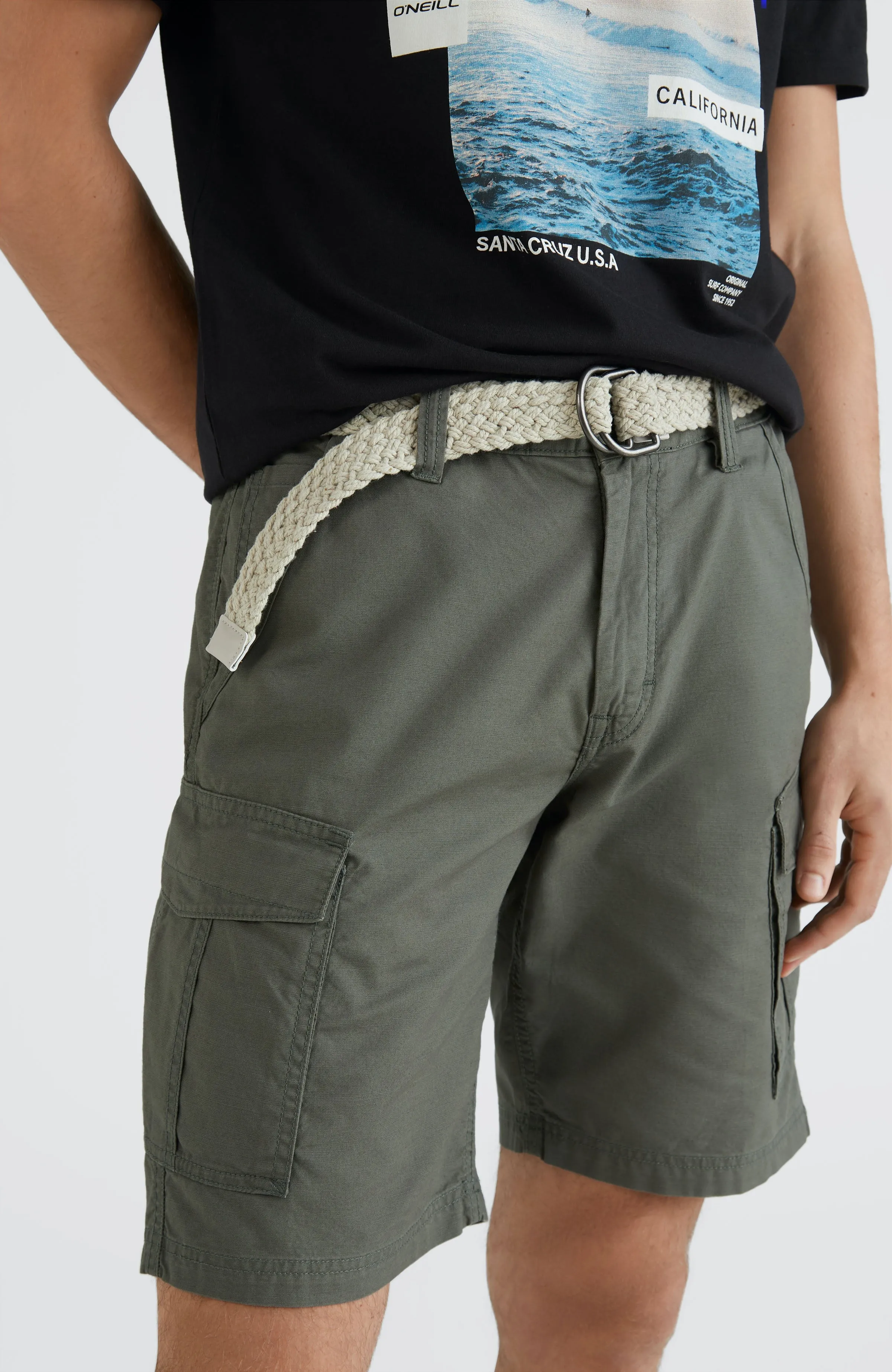 Beach Break Cargo Shorts | Military Green -A