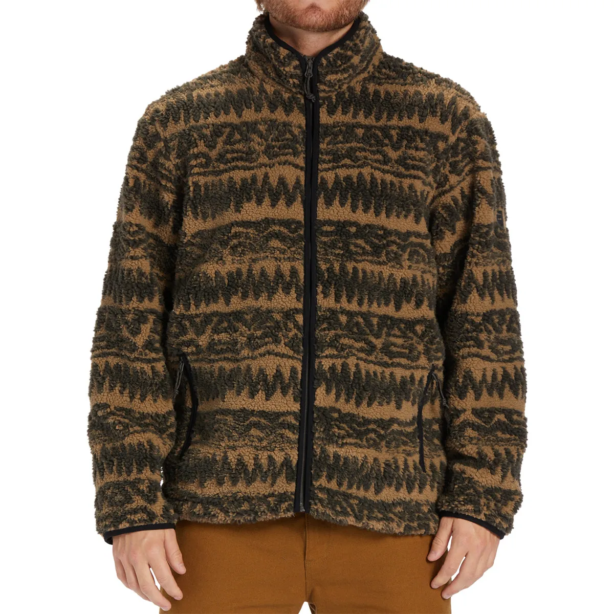 Billabong Boundary Switchback Zip-Up Sherpa Fleece Jacket