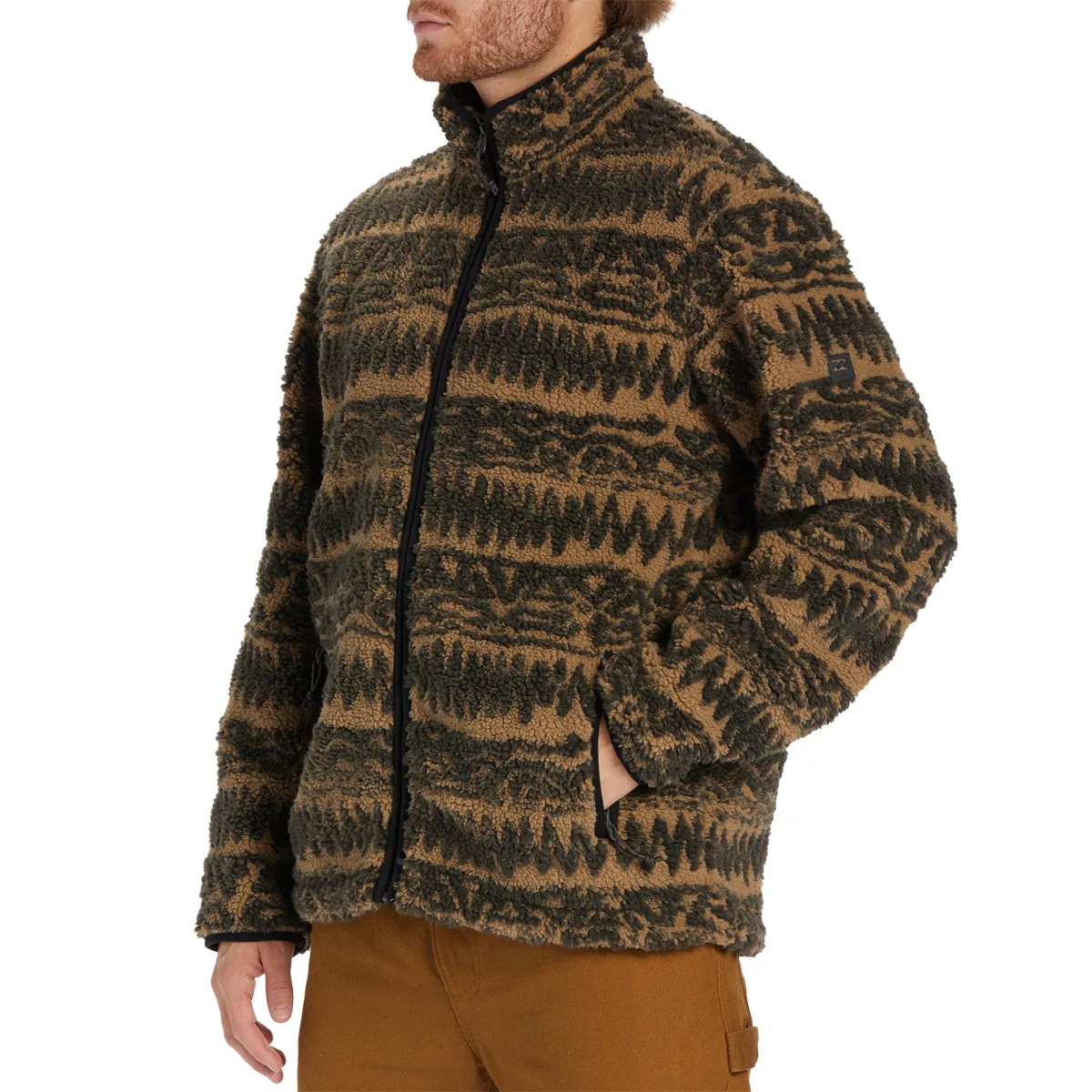 Billabong Boundary Switchback Zip-Up Sherpa Fleece Jacket