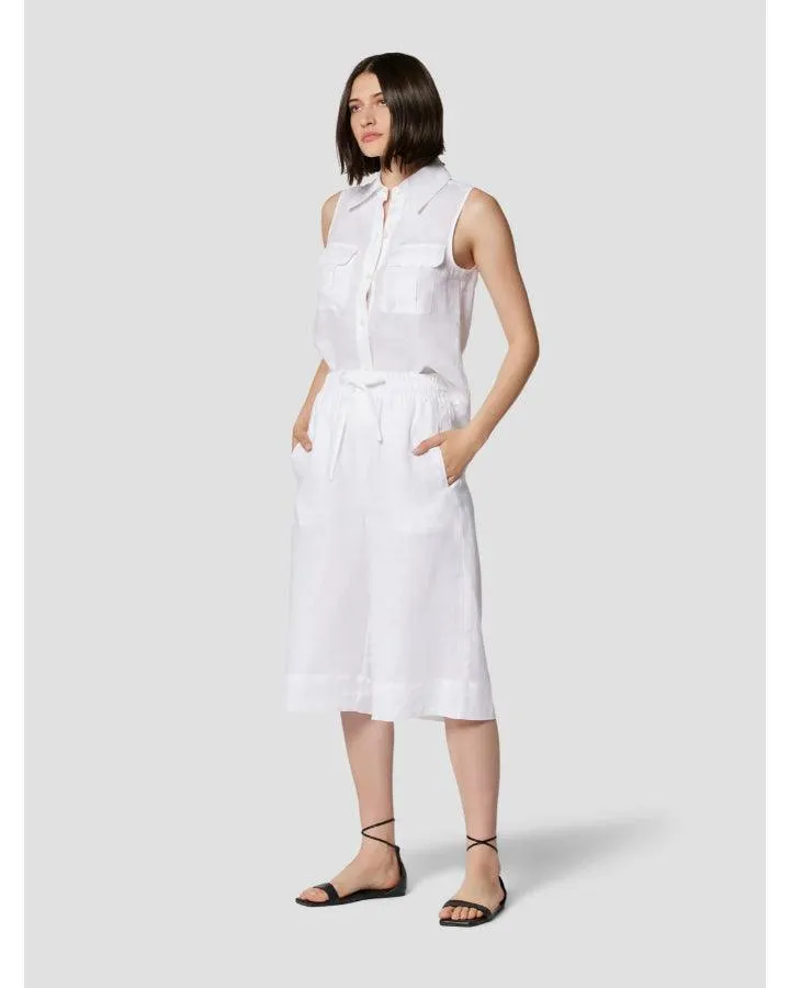 Camila Linen Sleeveless Shirt