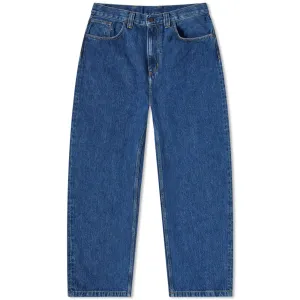 Carhartt Wip Brandon Loose Straight Jeans in Blue Stone Washed