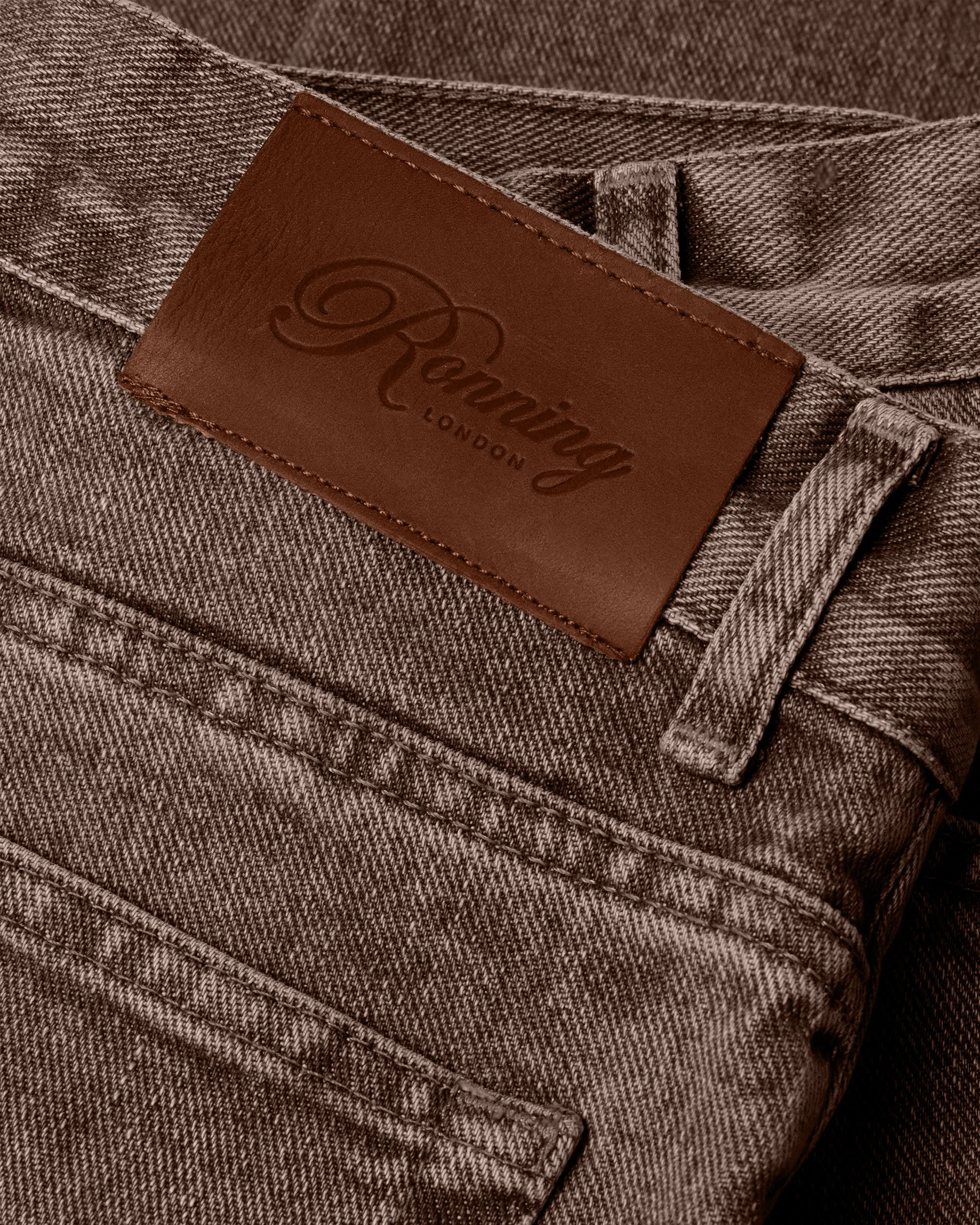 Classic Jeans - Washed Brown