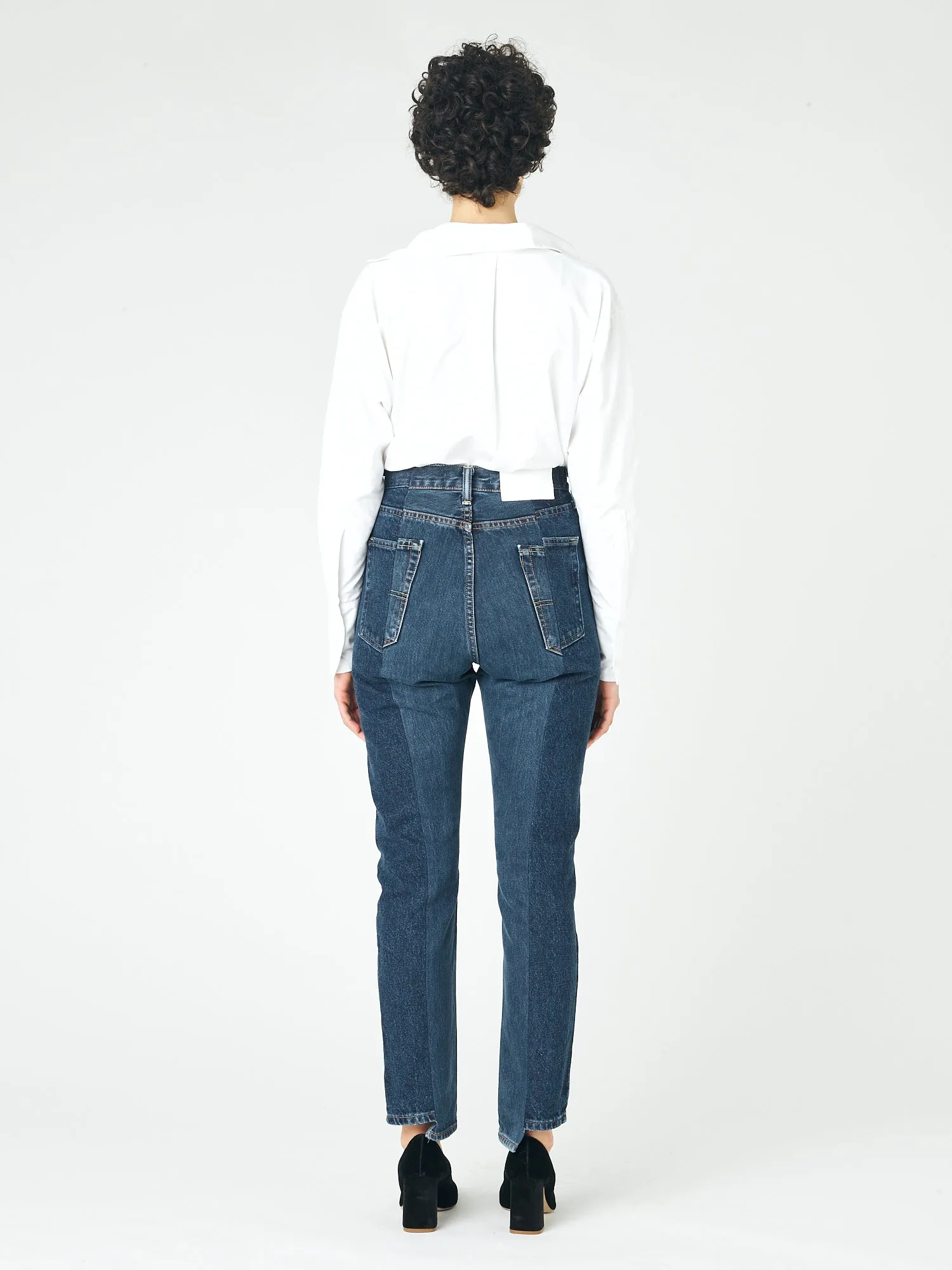 Dark Blue Match Straight Leg Jean