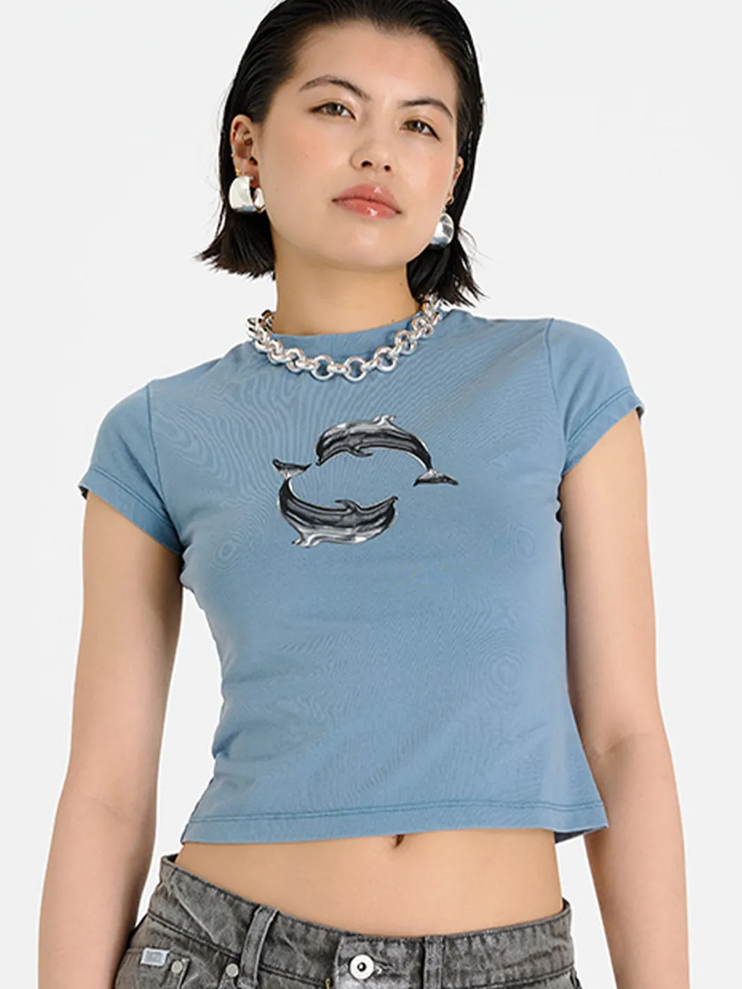 DELPHINE GRAPHIC BABY TEE