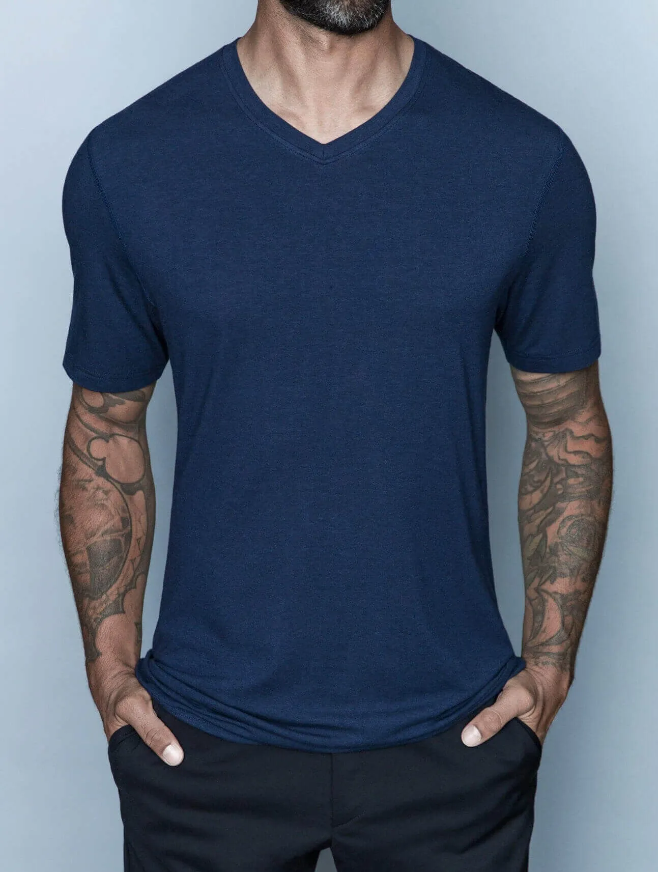 Drake Bamboo Cotton | V-Neck Tall Tee