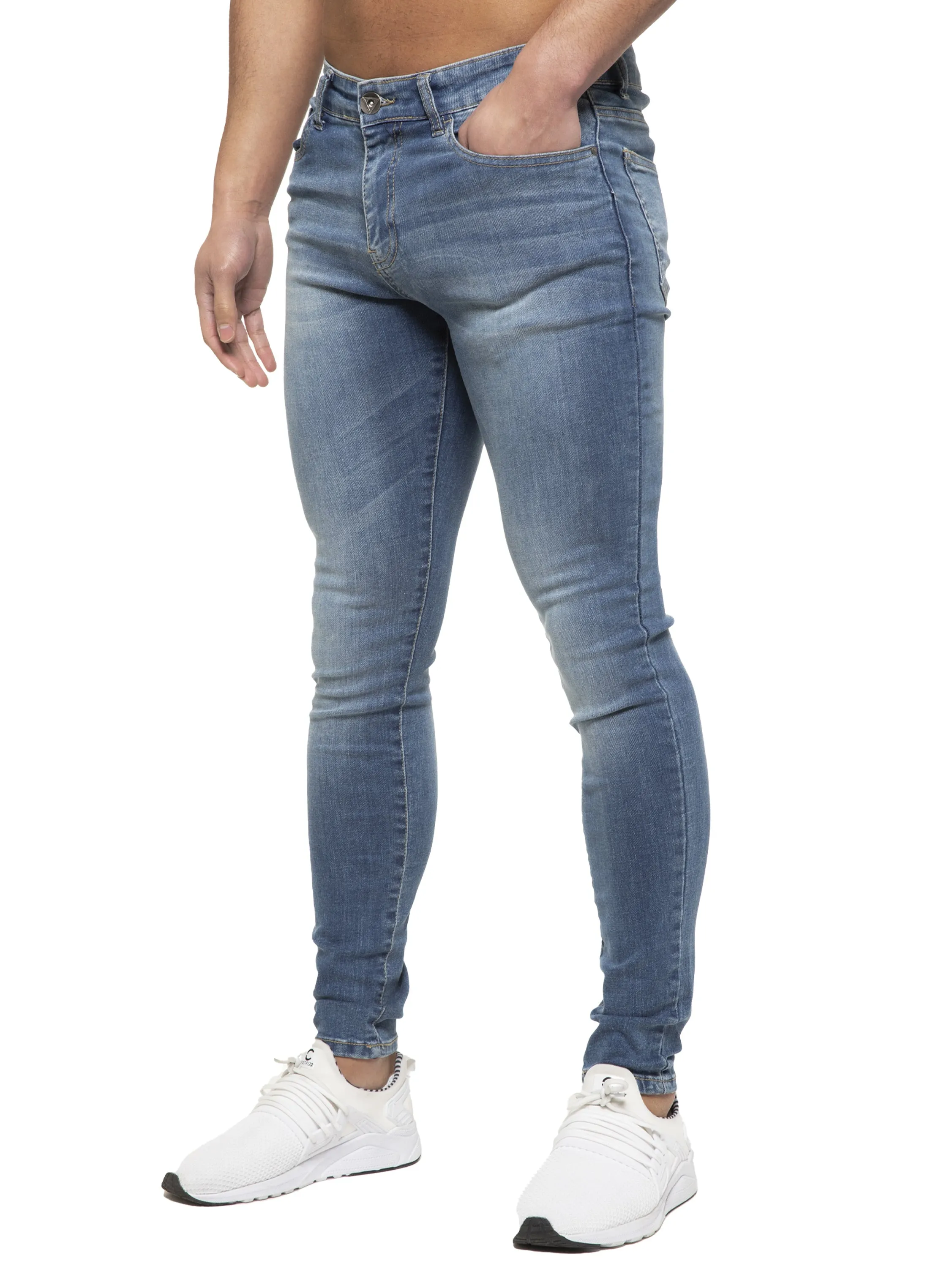 ETO | Mens Designer Slim Skinny Fit Stretch Jeans