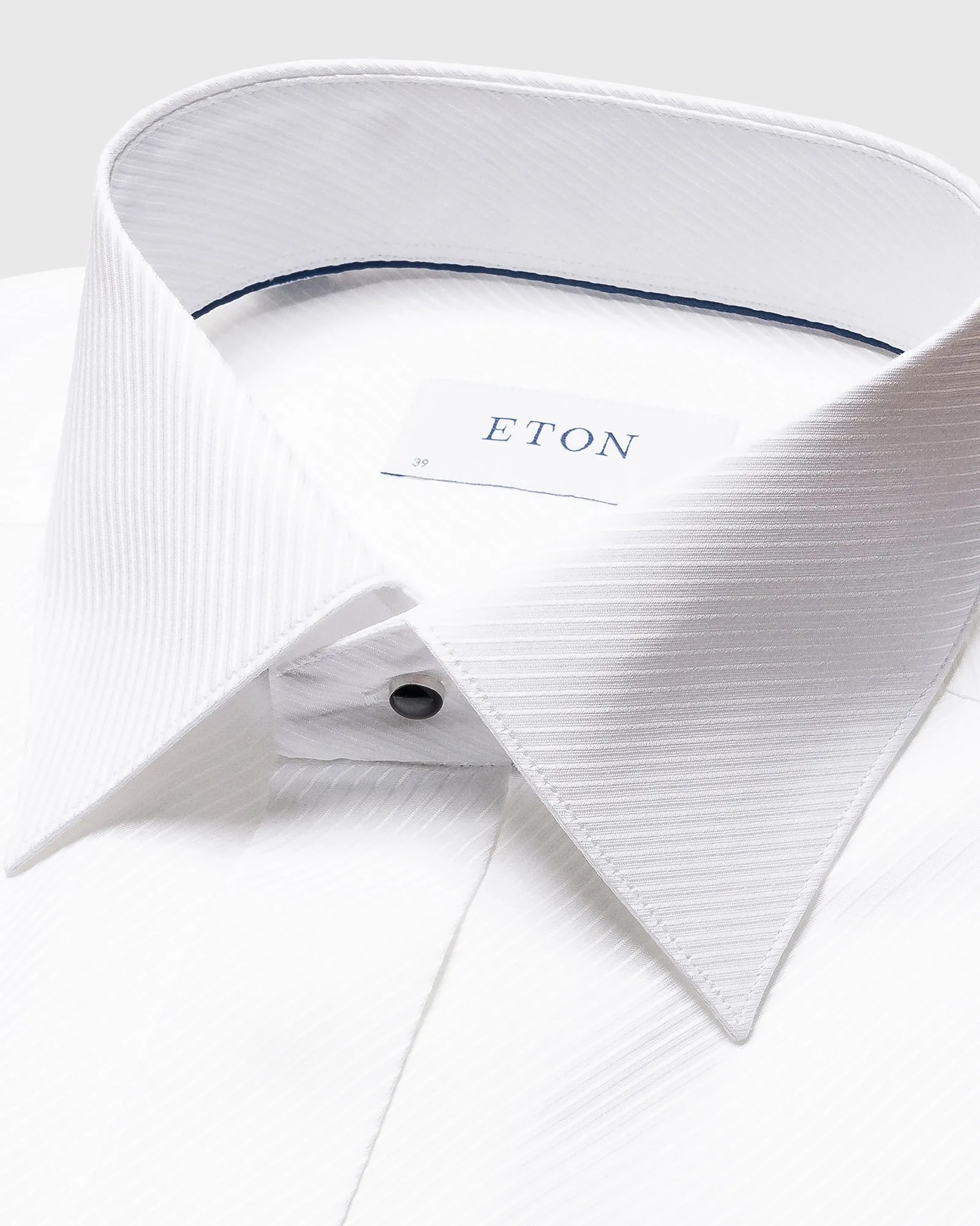 ETON 10001129800 WHITE TEXTURED TWILL SLIM FC SHIRT