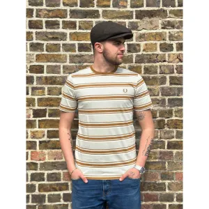 Fred Perry - M6557 Silk Pea Striped - T-Shirt