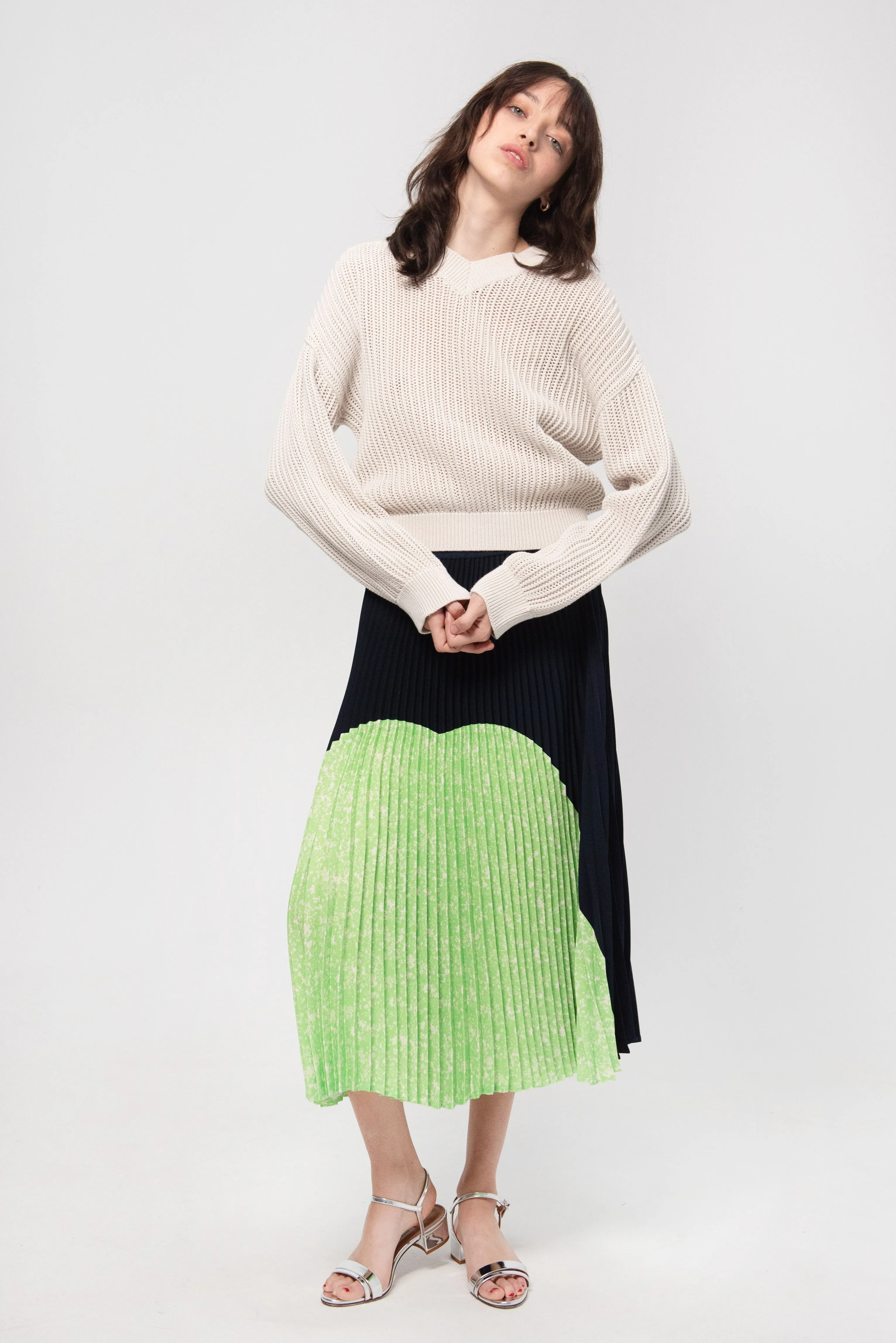 Gabrie Organic Cotton Sweater, Sea Salt