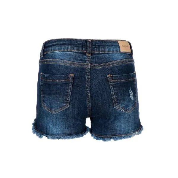 Girls Denim Star Embellished Bum Short