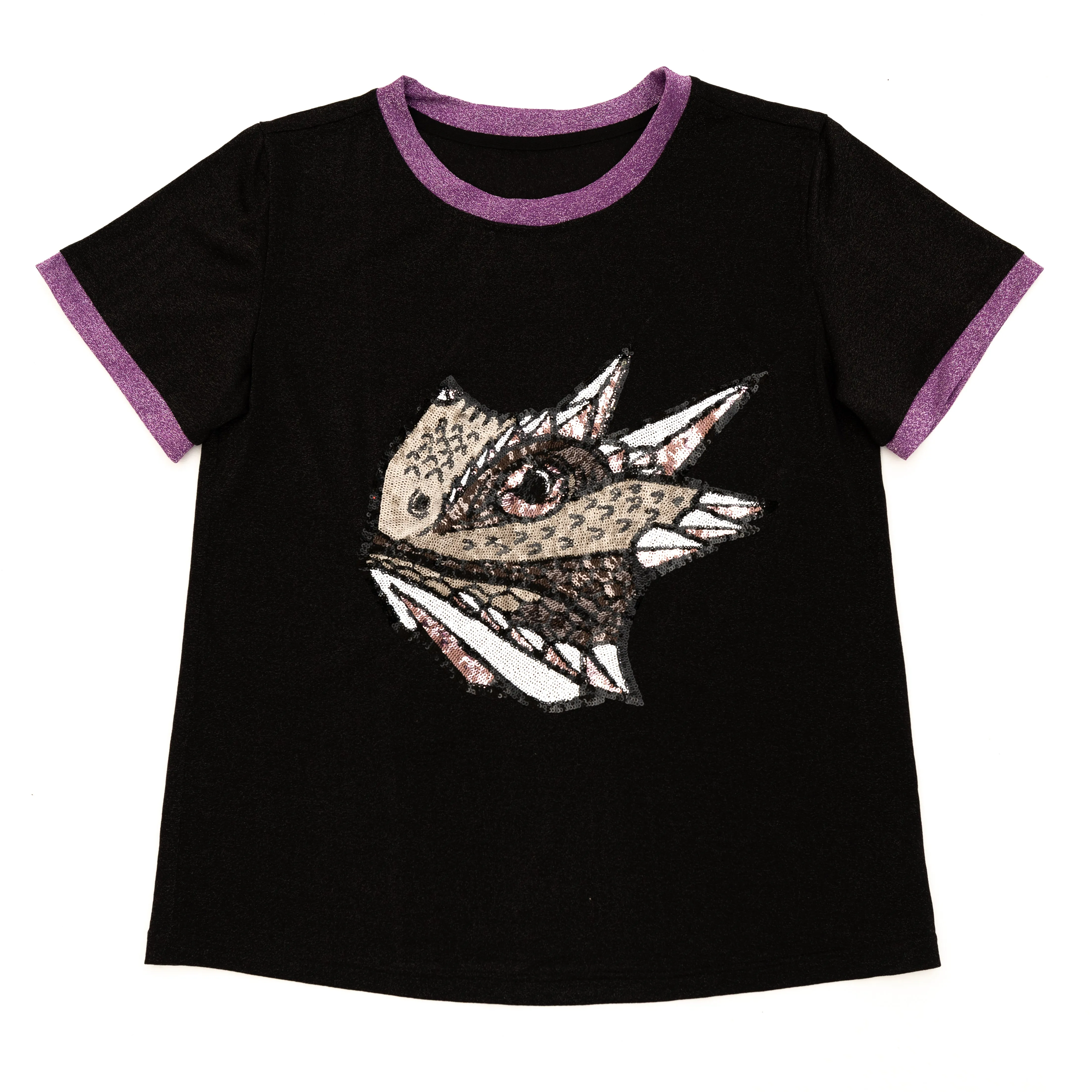 Glitter Black Frog Tee