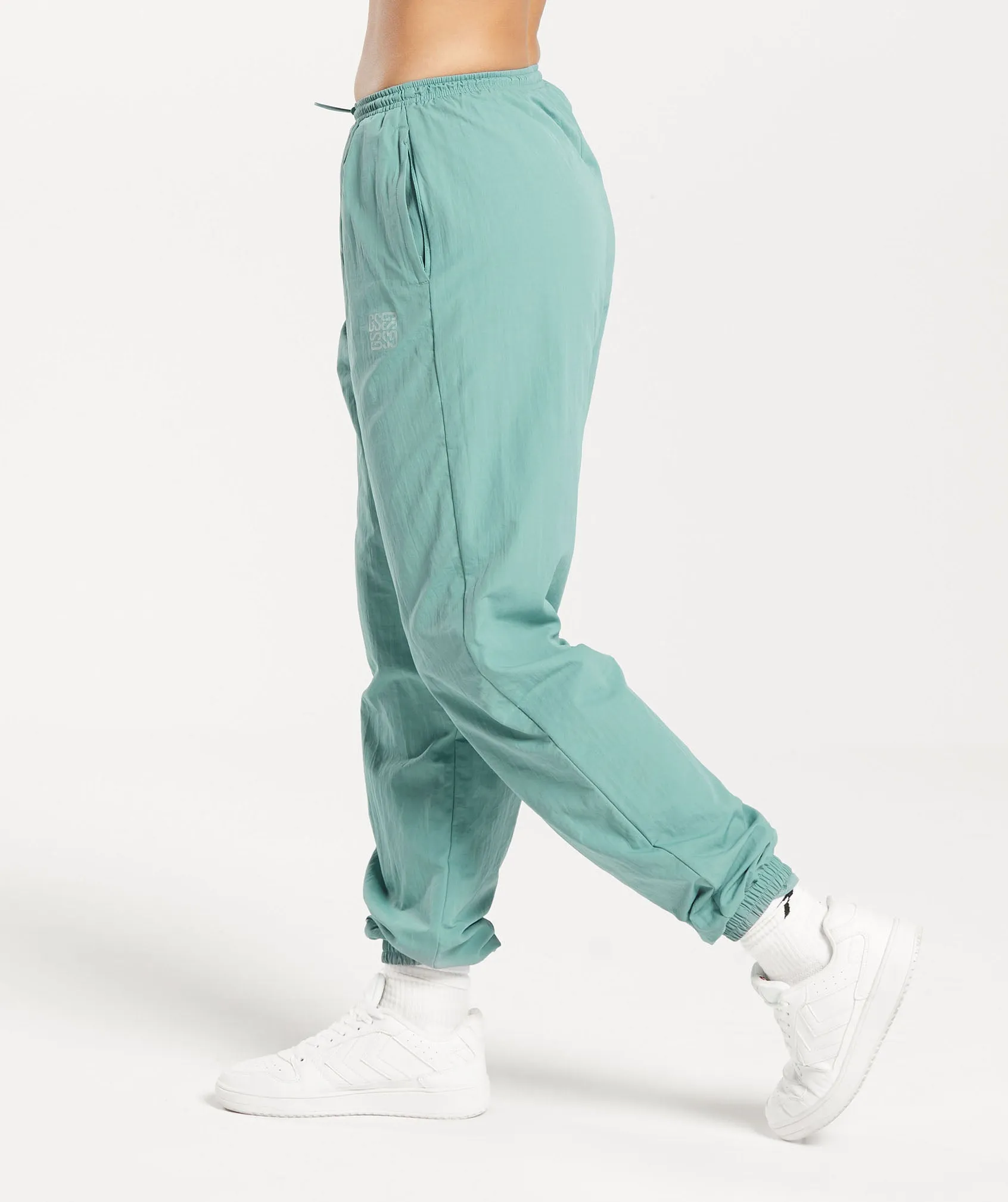 Gymshark Monogram Woven Joggers - Ink Teal