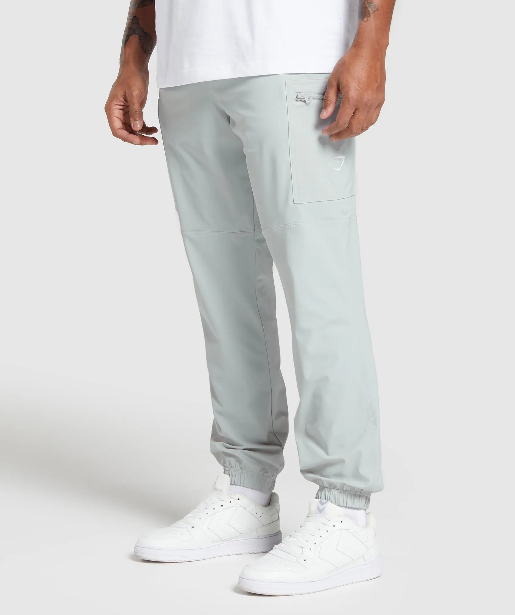 Gymshark Rest Day Cargo Pants - Light Grey