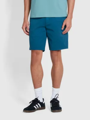 Hawk Garment Dyed Twill Shorts In Croft Green