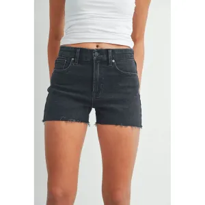 High Rise Comfort Stretch Jean Shorts