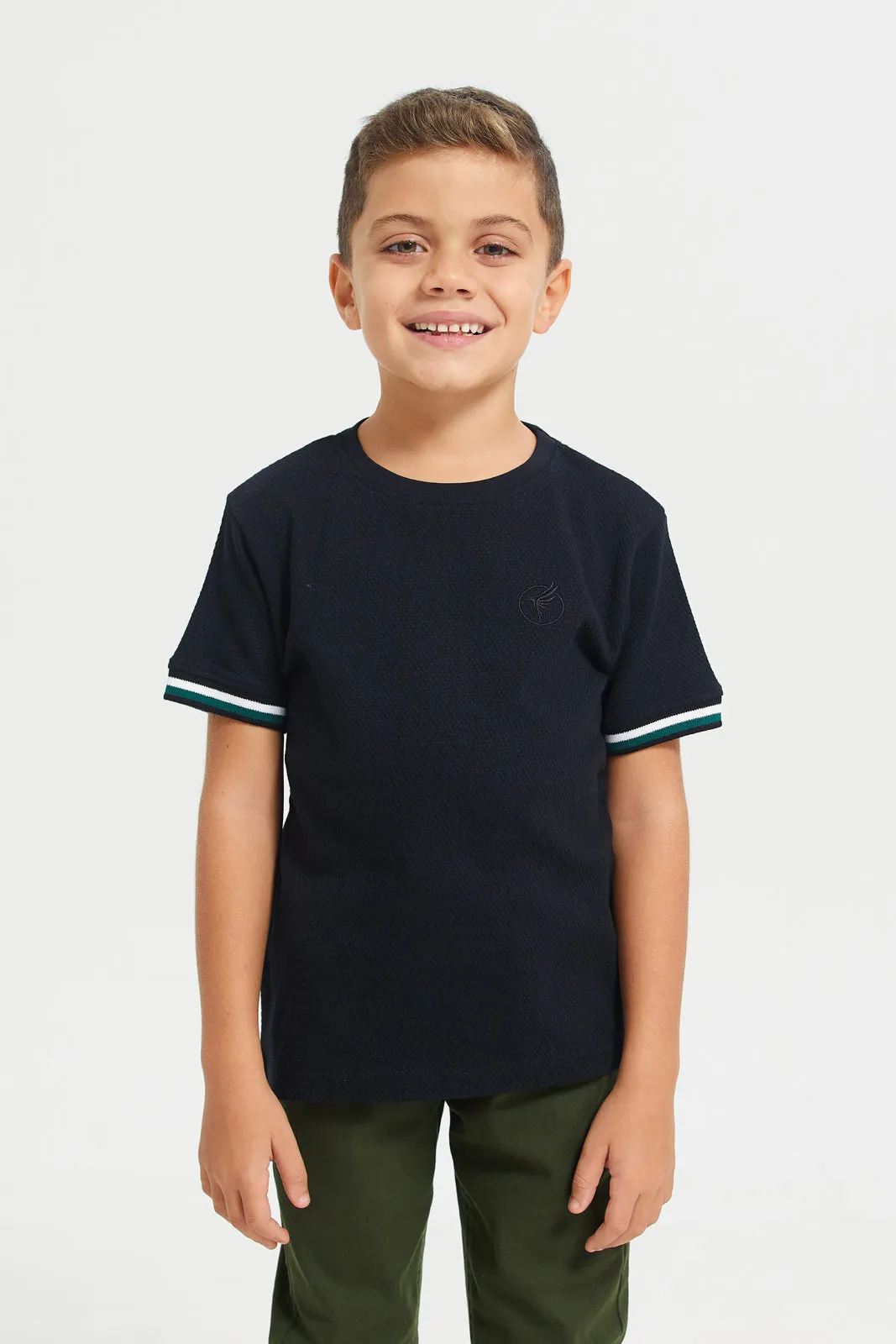 Junior Boys Black & Green 2Pk Popcorn T-Shirt