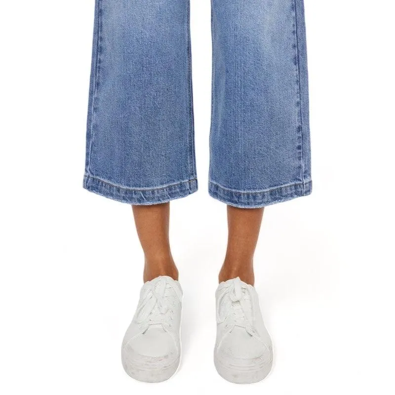 Kancan Ultra High Rise Cropped Wide Leg Jeans