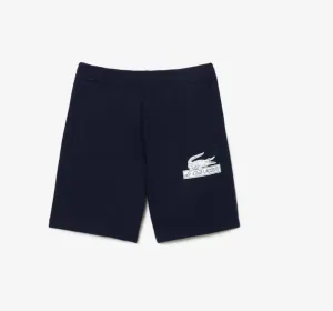 Lacoste RELAXED FIT FLEECE COTTON C SHORTS Men’s -NAVY BLUE-166