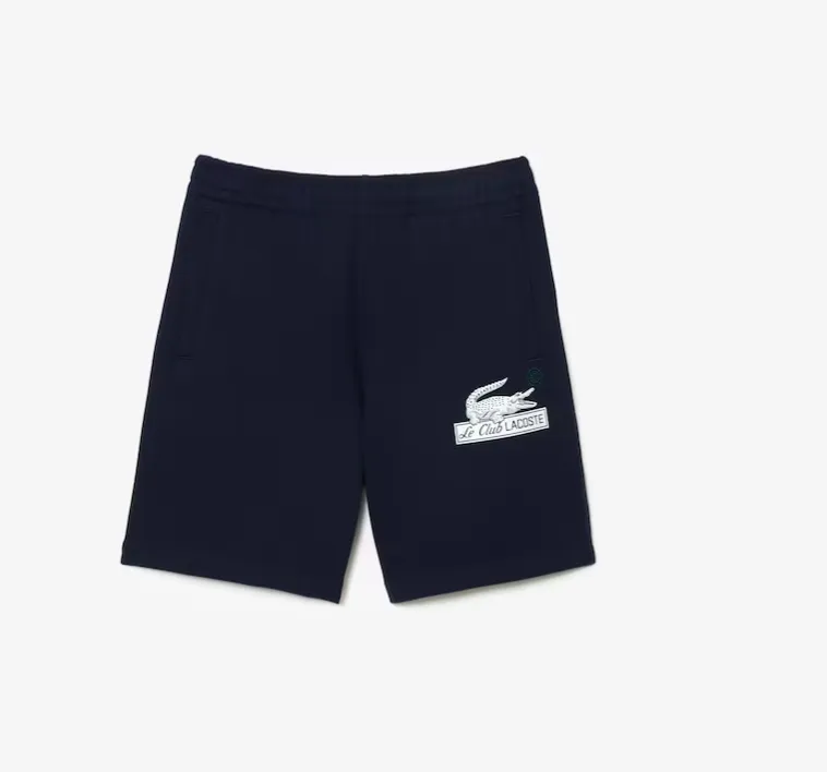 Lacoste RELAXED FIT FLEECE COTTON C SHORTS Men’s -NAVY BLUE-166