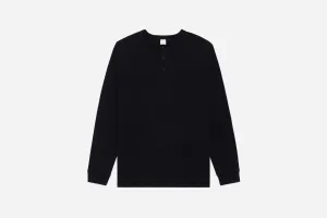 Long Sleeve Henley ~ Black