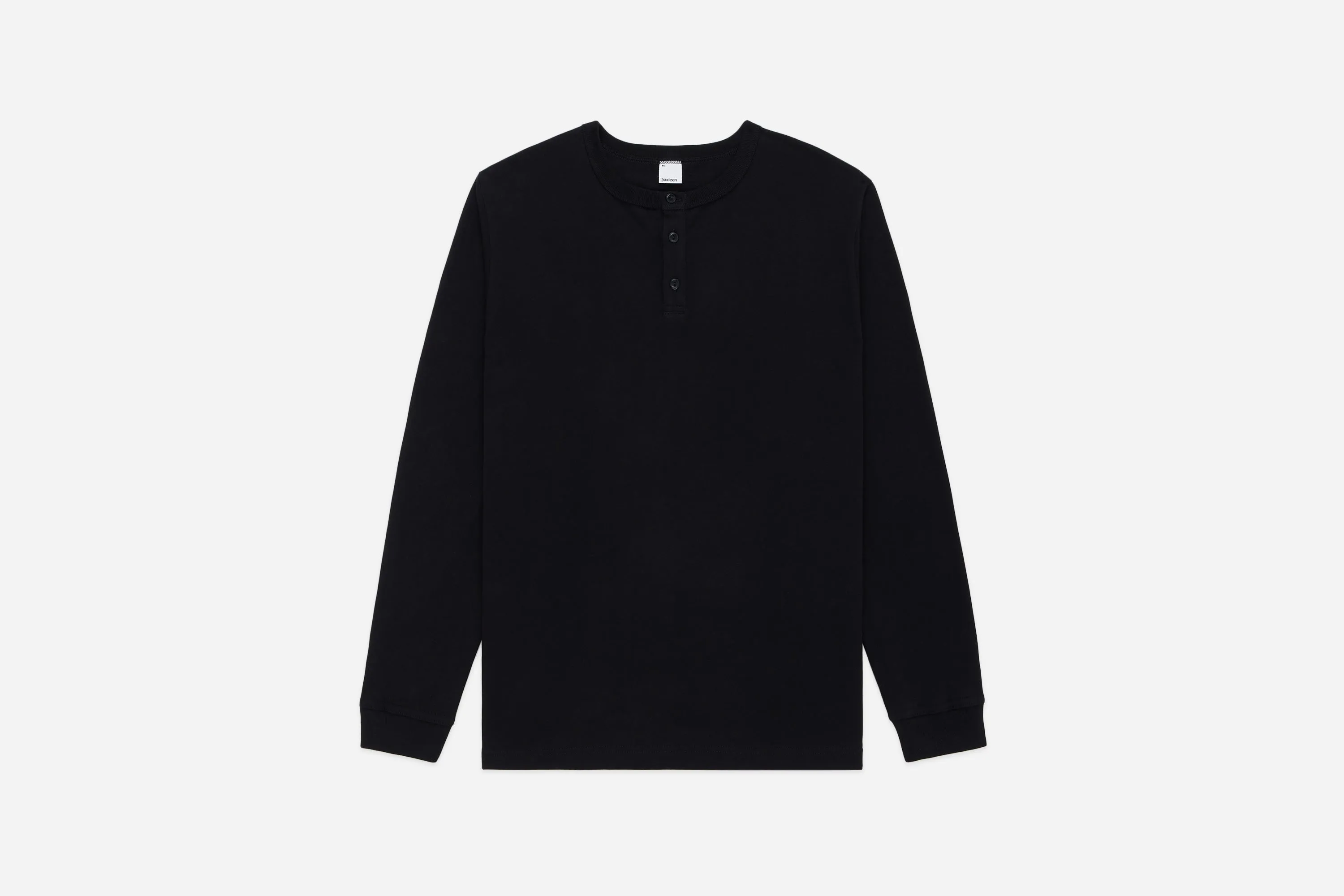 Long Sleeve Henley ~ Black