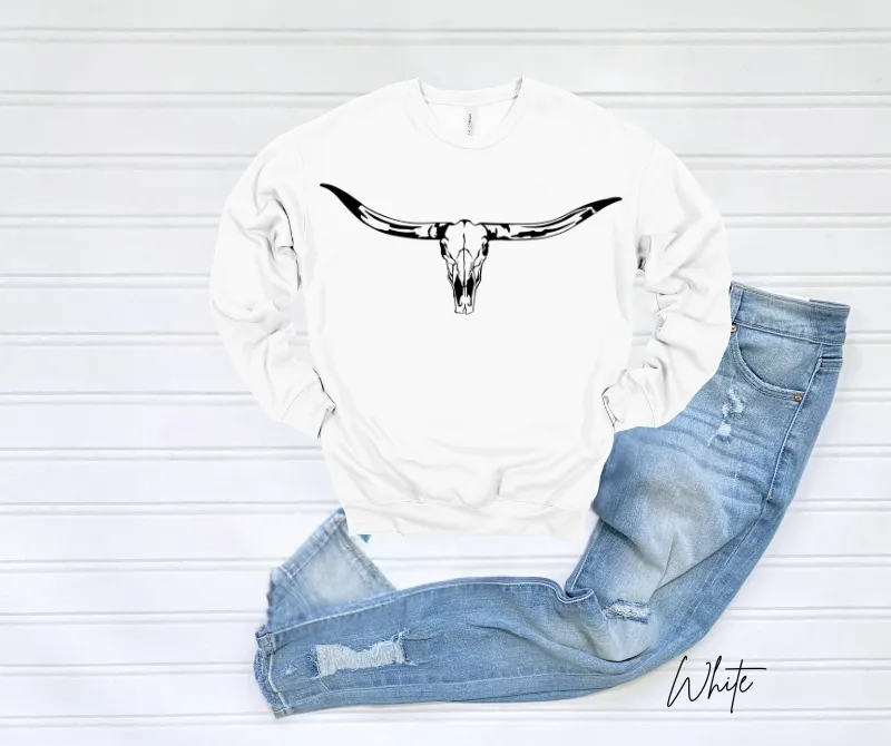 Longhorn Skull Sweatshirt