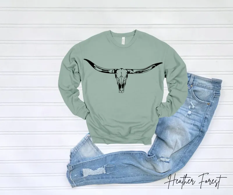 Longhorn Skull Sweatshirt