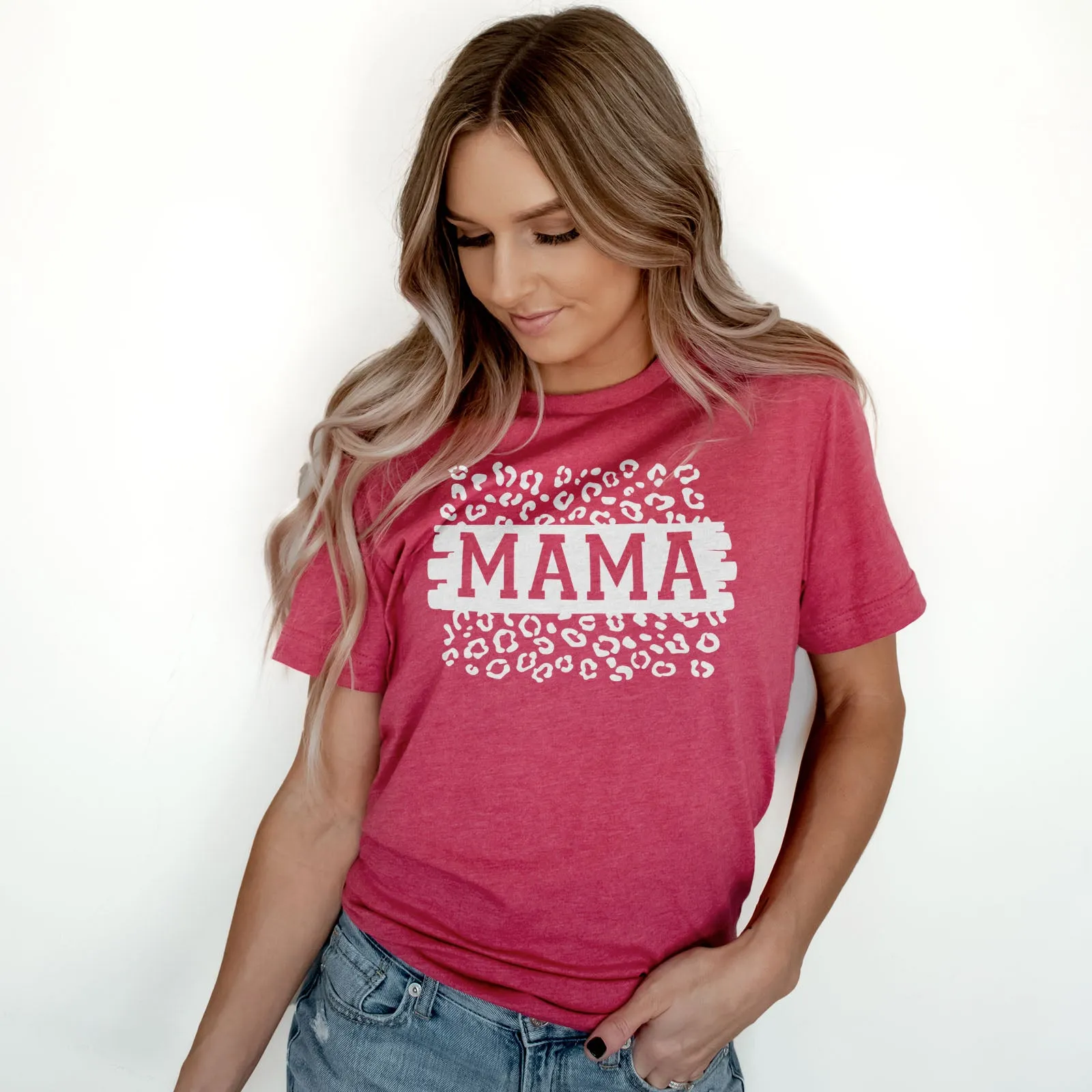 Mama Leopard Block Tee