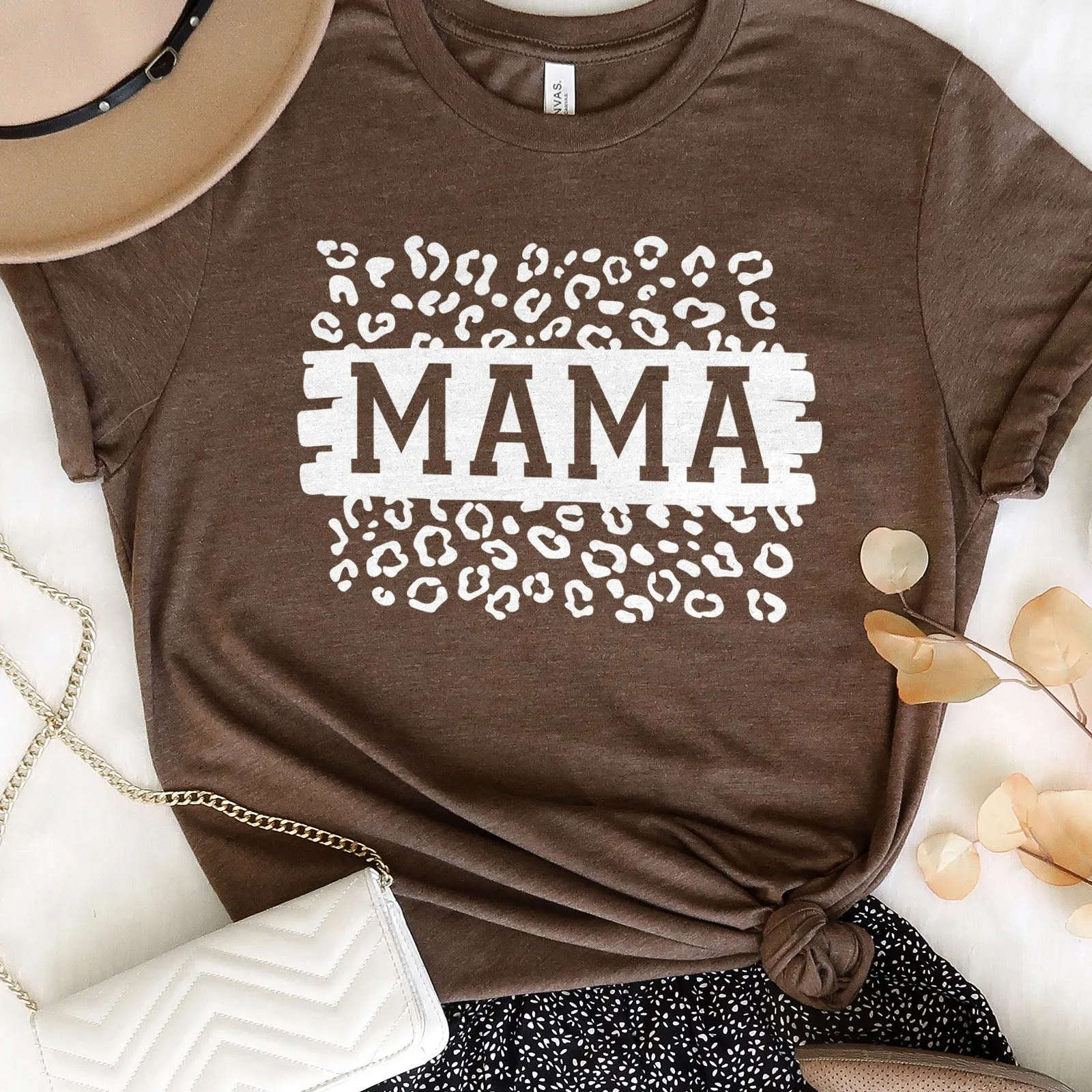 Mama Leopard Block Tee