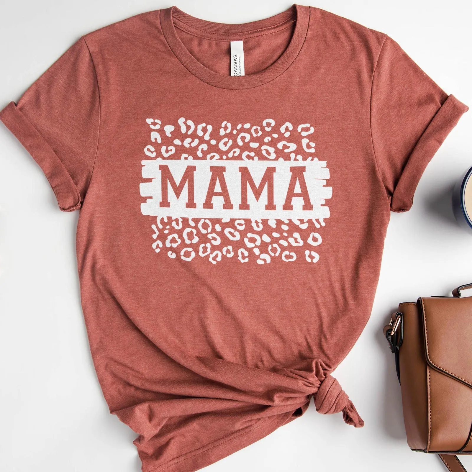 Mama Leopard Block Tee