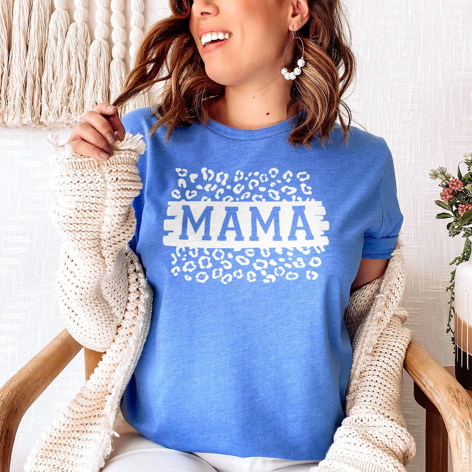 Mama Leopard Block Tee