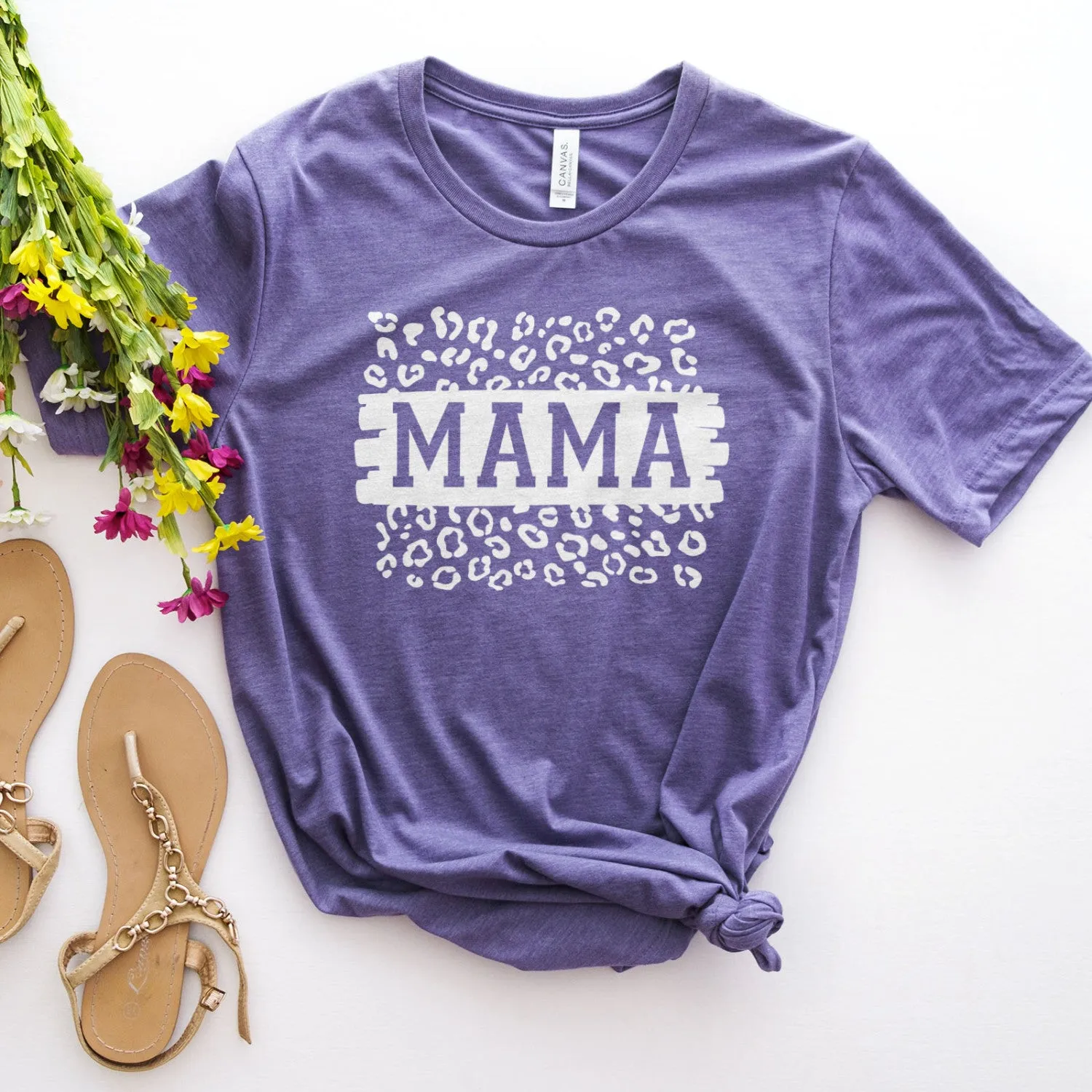 Mama Leopard Block Tee