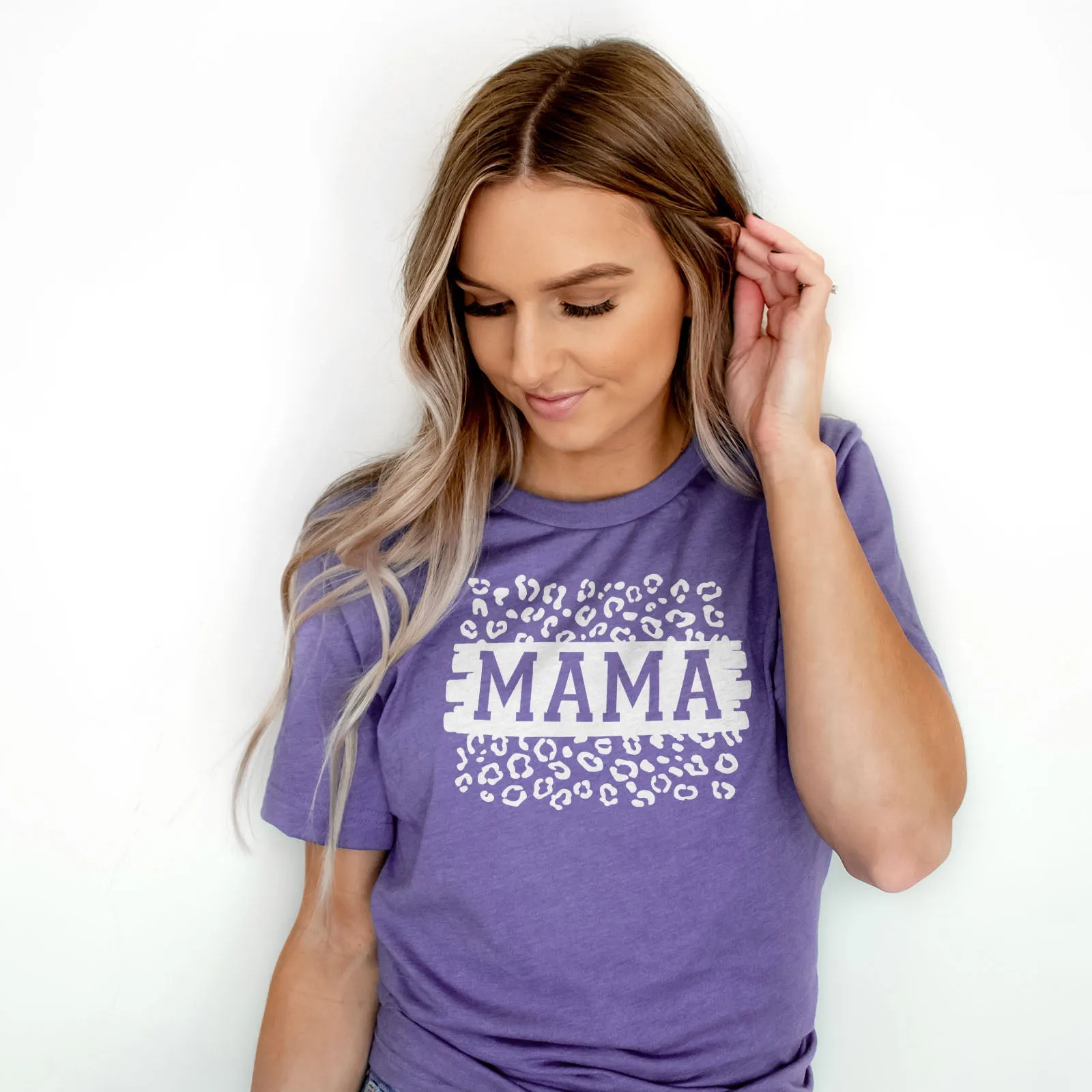 Mama Leopard Block Tee