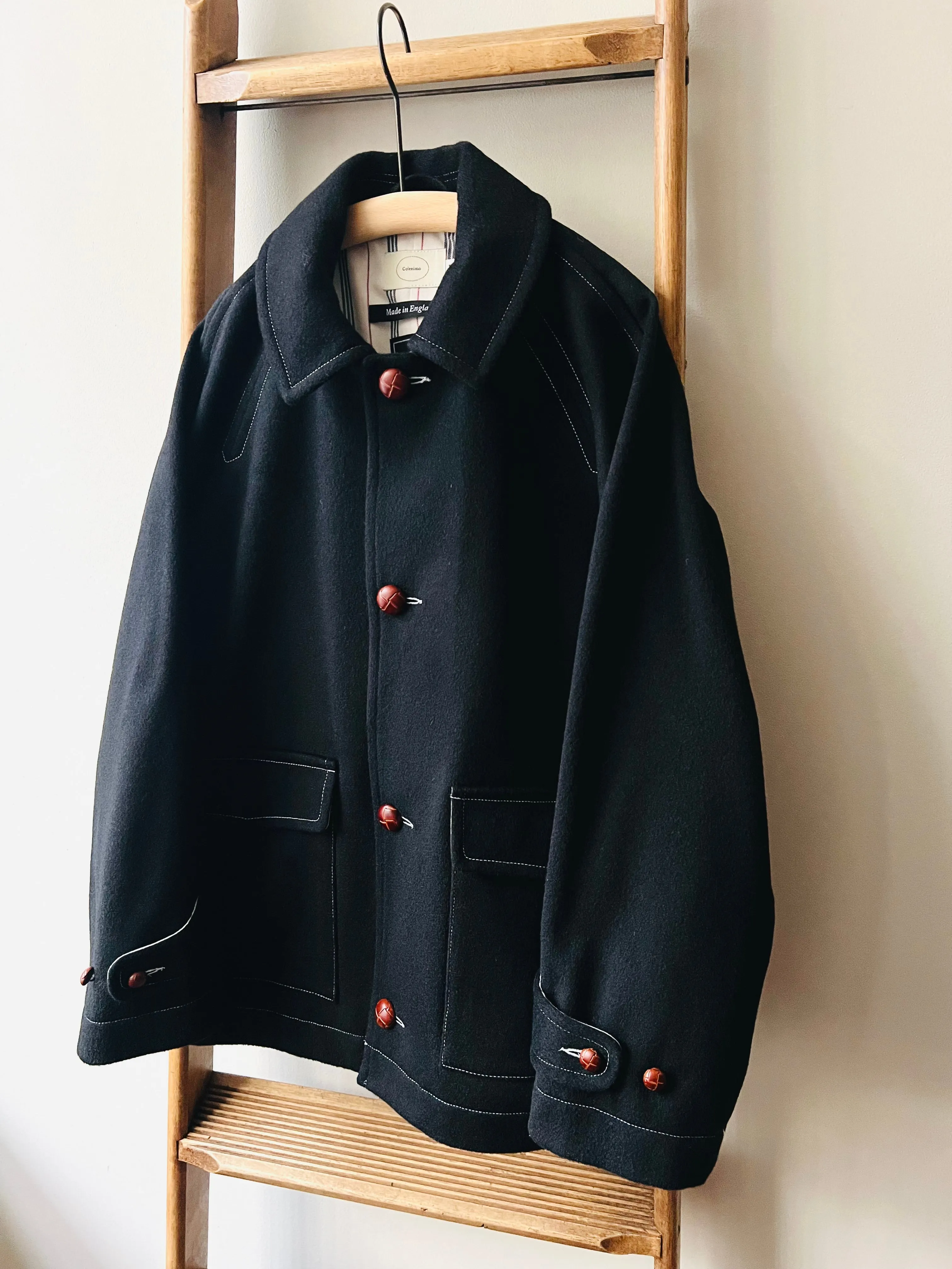 Melton Wool Field Jacket / Black Loaden