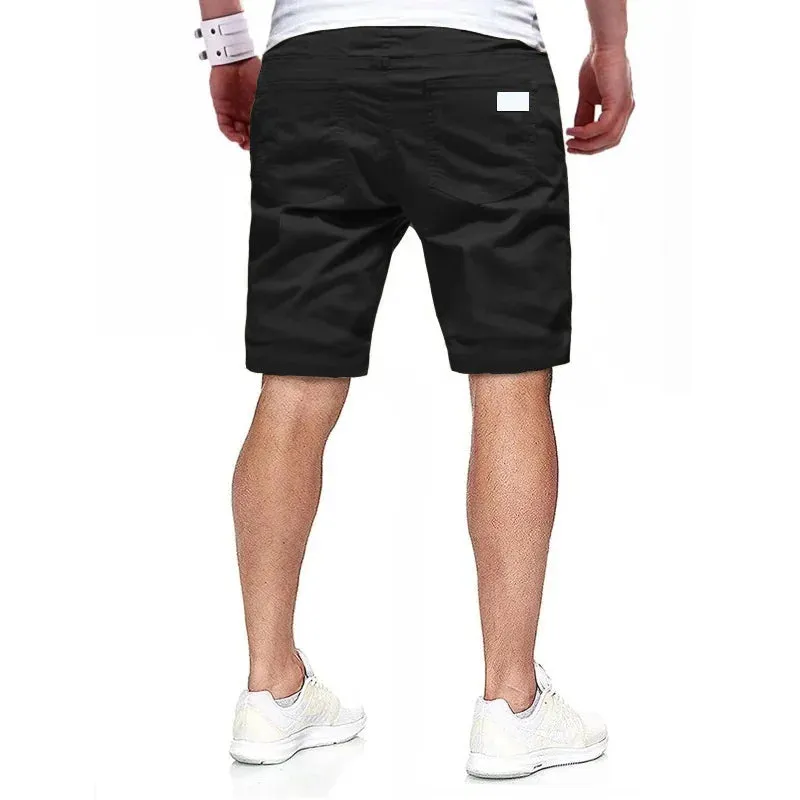 Men's Fashion Shorts Summer Cotton Casual Capris High Quality Straight Leg