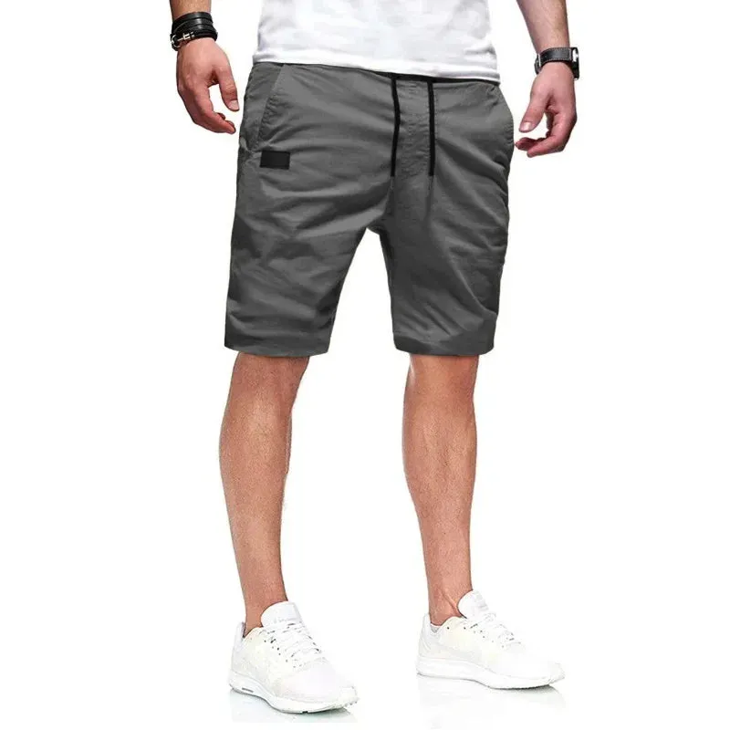 Men's Fashion Shorts Summer Cotton Casual Capris High Quality Straight Leg