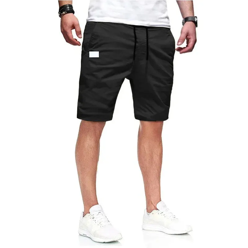 Men's Fashion Shorts Summer Cotton Casual Capris High Quality Straight Leg