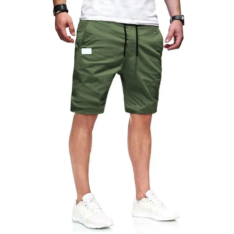 Men's Fashion Shorts Summer Cotton Casual Capris High Quality Straight Leg