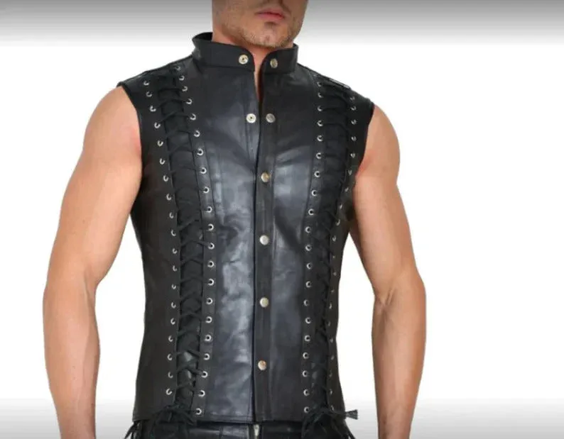 Men's Genuine Leather Vest