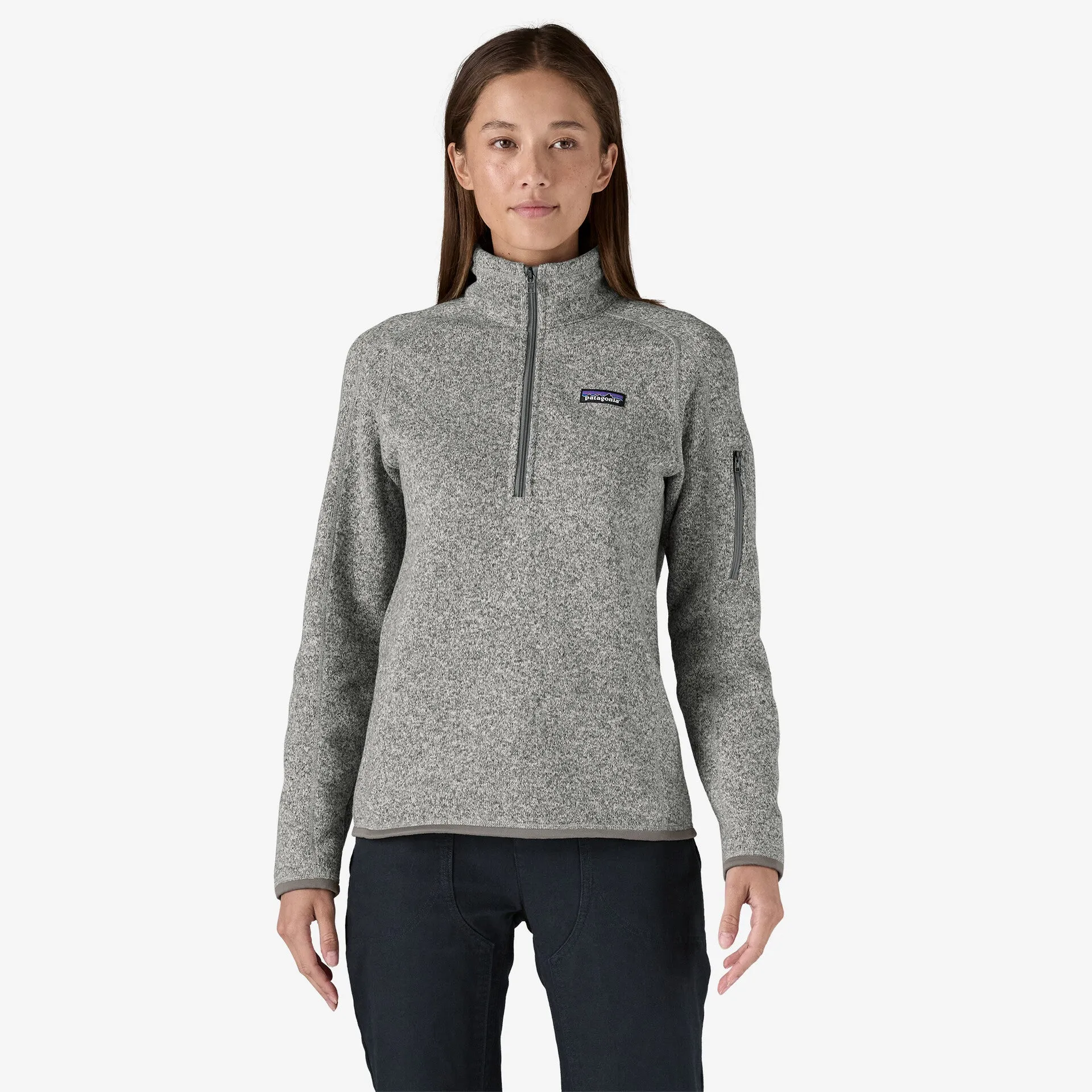 Patagonia Women's Better Sweater 1/4-Zip Fleece - BIRCH WHITE