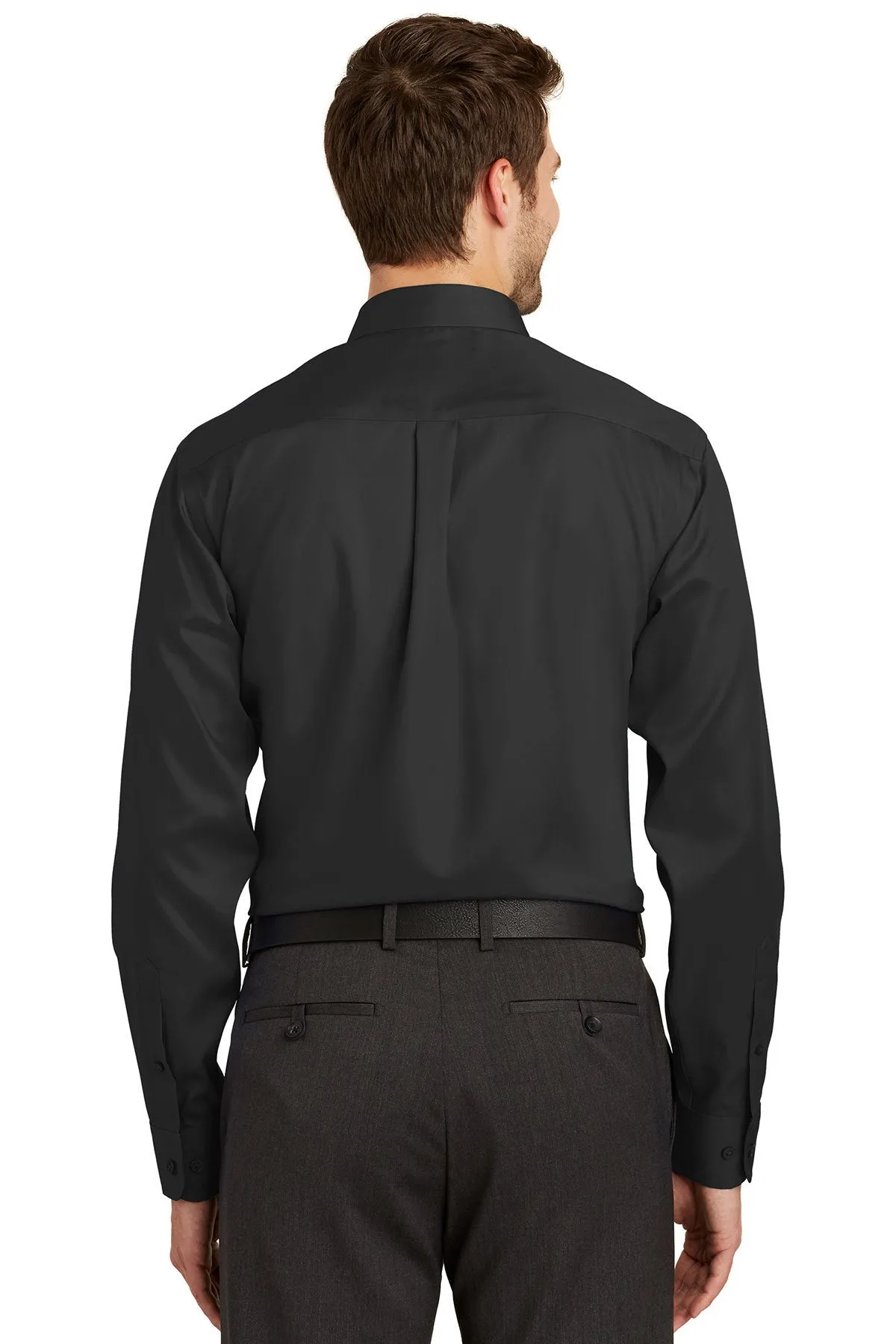 Port Authority Non-Iron Custom Twill Shirts, Black