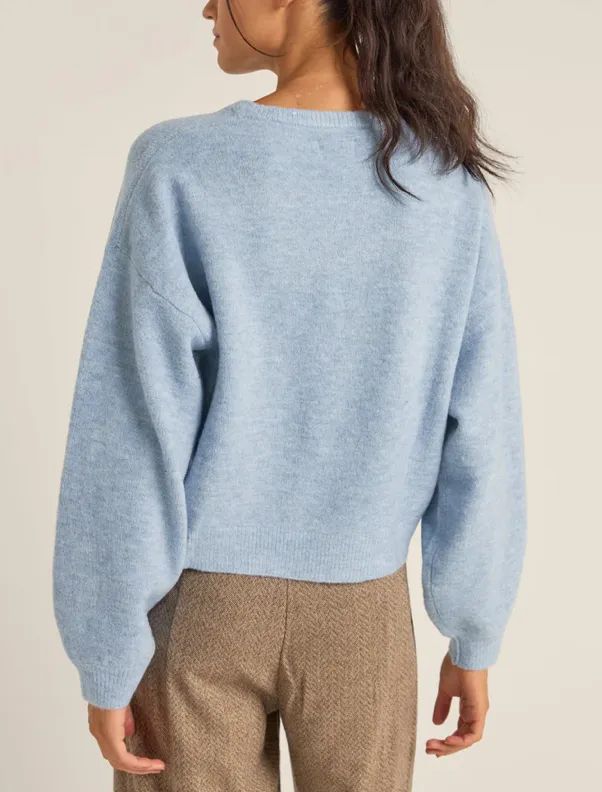 Powder Knit Jumper in Blue