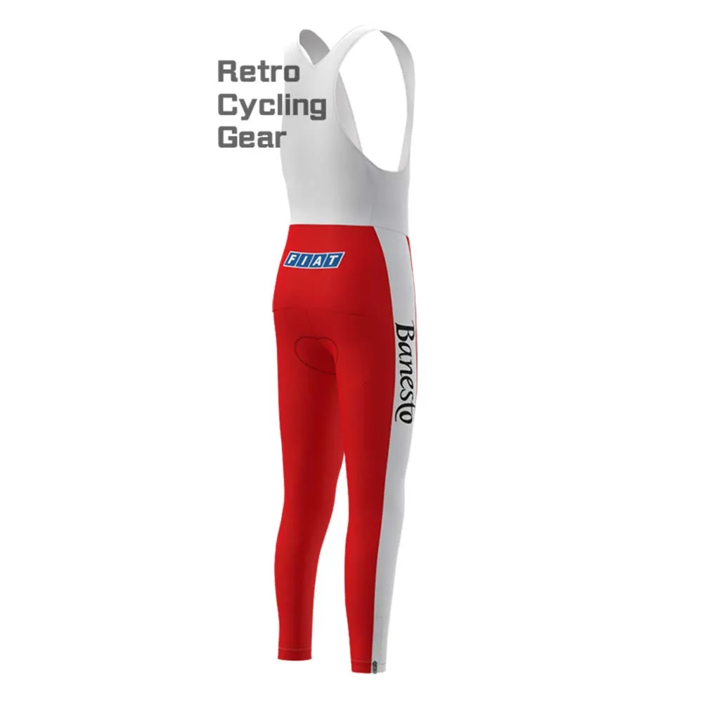 Red Banesto Retro Bib Cycling Pants