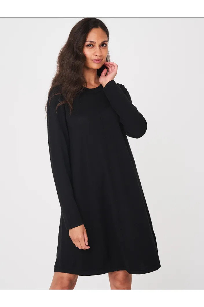 Repeat Loose Fit Wool Dress 300191 | Black