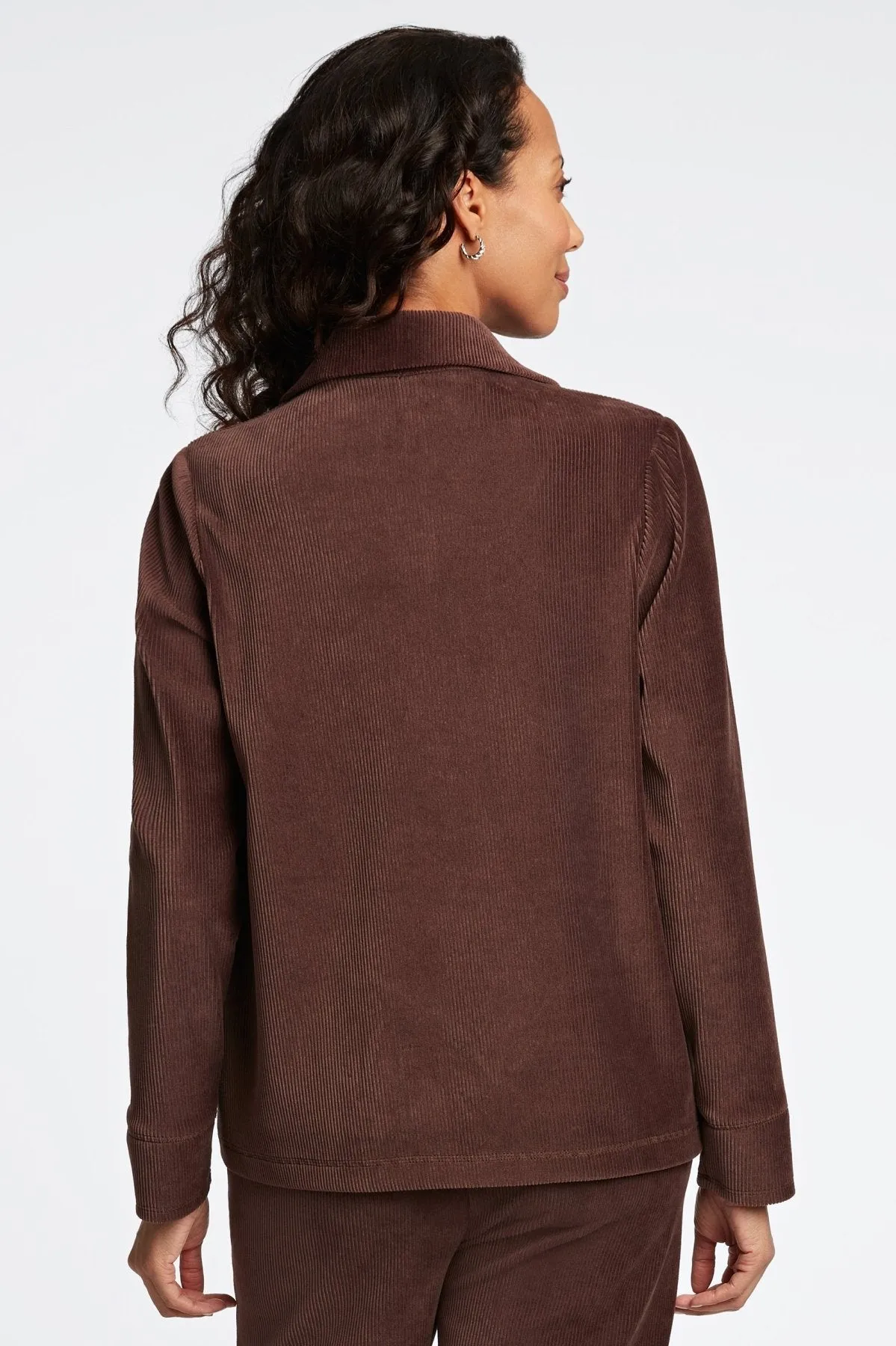 Sammy Long Sleeve Plush Cord Popover