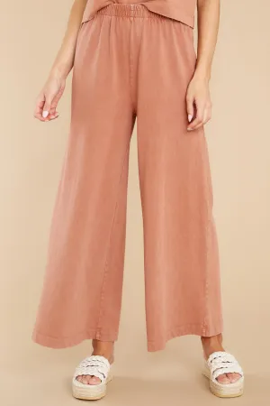 Scout Vintage Brown Cotton Jersey Pants