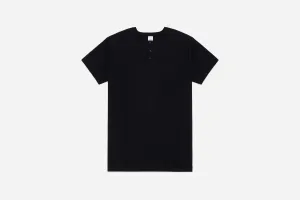 Short Sleeve Henley ~ Black